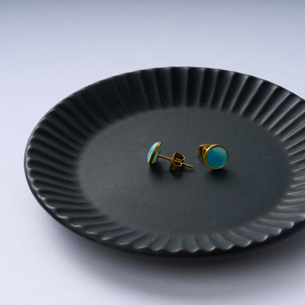 地球のピアス(水色)