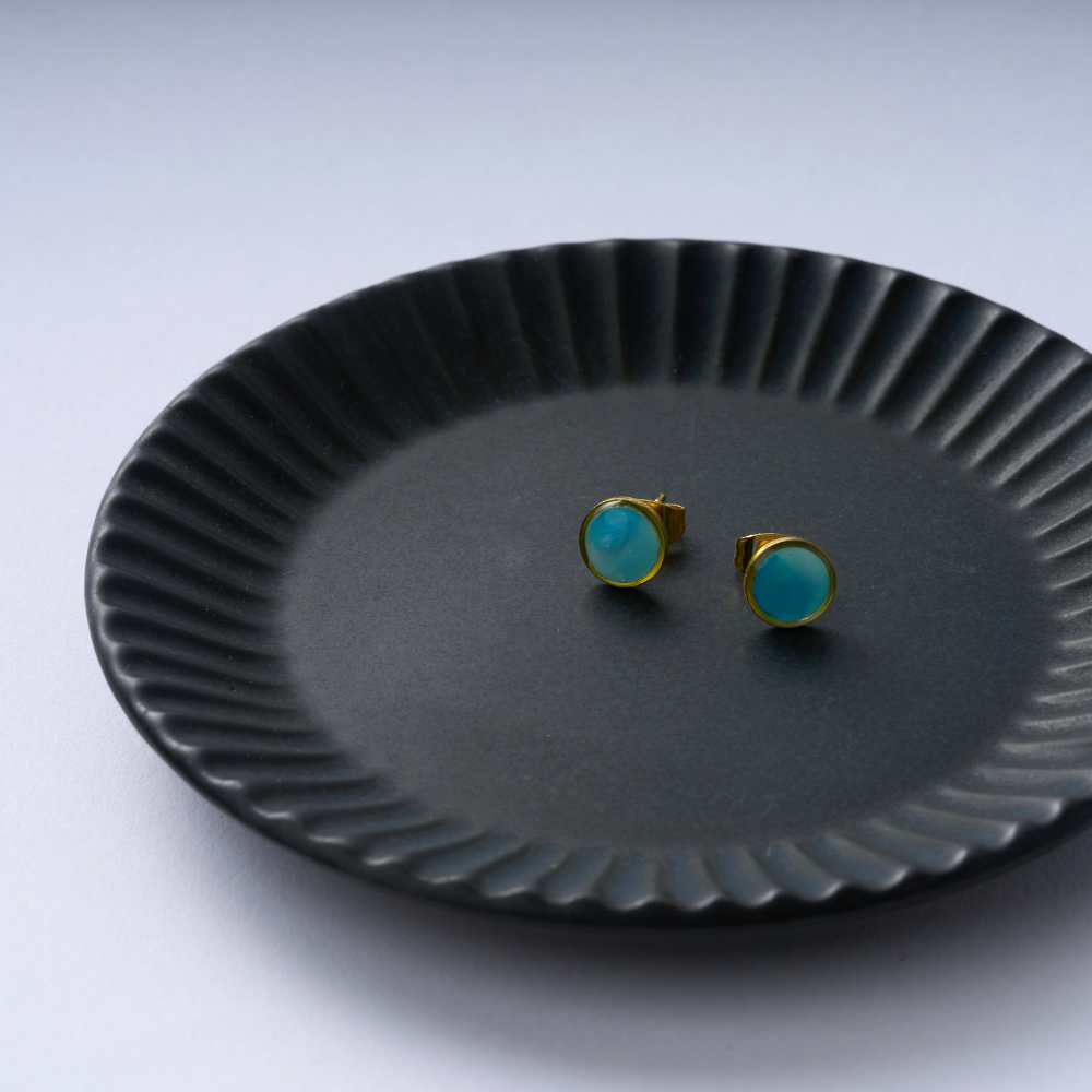 地球のピアス(水色)