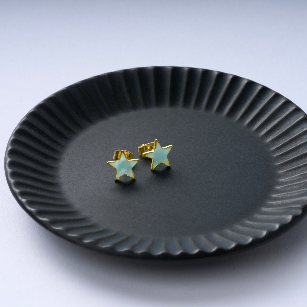 しずくピアス(水色)